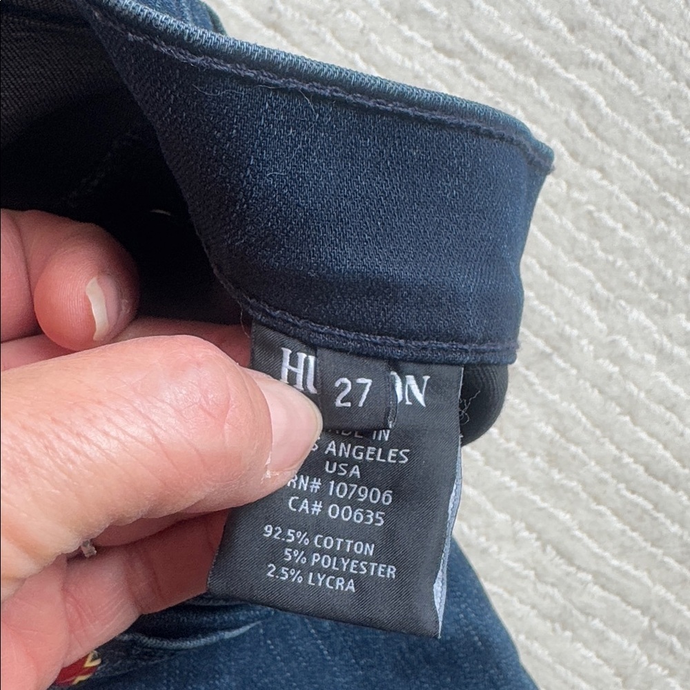 HUDSON TILDA Mid Rise Cigarette Jeans Toy Colour size 27 - Picture 4 of 8